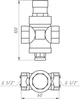 Редуктор ITAP Italy малый 1/2" под манометр (361) - изображение 6
