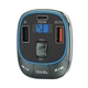 Автомобільний FM-трансмітер Vention PD 54W 2USB 1Type-C (C+A+A) LED/USB Flash/Bluetooth Black (FFLB0) - зображення 4