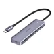 USB-C Hub UGREEN CM219 4-Port USB 3.0 концентратор-разветвитель адаптер для MacBook Pro iPad Pro Samsung Galaxy Note 10 S10 тонкий с доп. питанием Type-C 5Gbps 15см Grey (70336) - изображение 1
