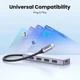 USB-C Hub UGREEN CM219 4-Port USB 3.0 концентратор-разветвитель адаптер для MacBook Pro iPad Pro Samsung Galaxy Note 10 S10 тонкий с доп. питанием Type-C 5Gbps 15см Grey (70336) - изображение 7