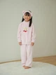 Детская теплая пижама + повязка для девочки Uniqlo 651837464 104 см Розовая (1159828843) - изображение 3