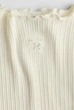 Реглан хлопковый с оверлоком кремовый Бант H&M 92см (400010412) - изображение 2