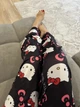 Легкие пижамные штаны с принтом Hello Kitty, черные, тонкие, летние, L (10465) - изображение 2