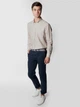 Рубашка хлопковая мужская Arber Linen Shirt 2 AN 05.19.10 38-39 Бежевая (ARB9099416670007) - изображение 4