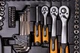 Набор инструментов Mastertool PROFI ¼"&⅜"&½"&TORX 121 шт 4-13 мм 9-19 мм 20-32 мм Е8-Е20 CrV50BV30 противоударный кейс 78-5121 - изображение 3