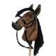 Хобіхорс коричневий кінь на палиці - Hobby horse з вуздечкою А4 - изображение 1