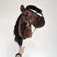 Хобіхорс коричневий кінь на палиці - Hobby horse з вуздечкою А4 - изображение 2