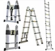 Лестница алюминиевая телескопическая раскладная с сумкой 3.8 м 6 ступеней (1756374724) - изображение 4