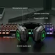 Ігрові бездротові навушники Onikuma K10 2.4G з мікрофоном та LED RGB підсвічуванням, з шумоподавленням Black - зображення 8