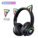 Ігрові бездротові навушники Onikuma B90 Gaming CAT з LED RGB підсвічуванням Black - зображення 5