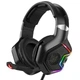 Игровые проводные наушники Onikuma K10 Pro с микрофоном и LED RGB подсветкой Black - изображение 4