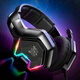 Игровые проводные наушники Onikuma K10 Pro с микрофоном и LED RGB подсветкой Black - изображение 2