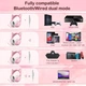 Игровые беспроводные наушники Onikuma B20 с микрофоном и LED RGB подсветкой геймерская гарнитура Pink - изображение 7