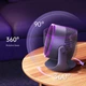 Настольный вентилятор Remax F27 Fonzyr Series Circulation Портативный охладитель воздуха 3 скорости, аккумулятор 1200 mAh, вращение на 360° из стороны в сторону и регулировка на 90° Серо-фиолетовый - изображение 6