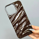Чохол 3D Wavy Pattern Case для iPhone 16 Brown - зображення 1