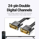 Кабель Vention DVI D - DVI D (24+1) v1.2 3m Black, 1920*1080P/60HZ, 2K (EAABI) - изображение 4