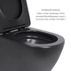 Комплект Qtap Robin Matt Black 2 в 1: унитаз подвесной Ultra Quiet QT13332381АSMB + биде подвесное QT1355046FMB - изображение 4