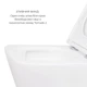 Унитаз подвесной Jay Ultra Quiet QT07335177W 485х360х320 + Tern Ultra Quiet QT17332303ASW 490x365x325 - изображение 7