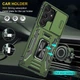 Чехол противоударный Epik Defender Cam Ring Case для Samsung Galaxy S24 Ultra Оливковый / Army Green - изображение 4