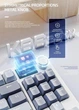 Бездротова механічна Клавіатура Attack Shark K86+наліпки укр розкладки, Bluetooth/2,4g з міні-дисплеєм та поворотною кнопкою гучності, Hot-Swap, RGB-підсвічування - зображення 13