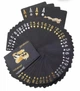 Карты игральные пластиковые для покера Golden Black 54 шт фокусы Черные - изображение 4