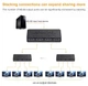 HDMI сплітер розгалужувач 1 на 4 порти 2K 4K Full HD 1080P Video splitter 1x4 HDMI Splitter USB - зображення 3