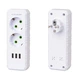 Сетевой тройник удлинитель с заземлением f102 white 2 розетки 3usb 1а 2500w 10a 110 250v max blister - изображение 2