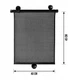 Сонцезахисна шторка ролета SV на бічні вікна автомобіля Чорна - зображення 2