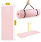 Коврик (мат) спортивный 4FIZJO NBR 180 x 60 x 1 см для йоги и фитнеса Pink (P-5907739317001) - изображение 9