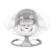 Укачивающий центр качели MoMi Kenani Light grey качели детские шезлонг для малышей от первых дней жизни детский шезлонг качели для малышей от рождения шезлонг-качели укачивающие качели - изображение 8