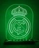 3D світильник-нічник Zayaka Реал Мадрид Футбольний Клуб Real Madrid RGB 15 кольорів 2995 - зображення 2