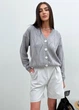 Кардиган жіночий ART KNIT ажурний сірий, S-M 035651 - зображення 1