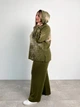 Штани жіночі в'язані ART KNIT Vibe, XL оливкові 035815 - зображення 9