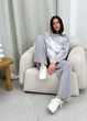 Свитшот женский вязаный серый Vibe, XXL ART KNIT 037861 - изображение 9