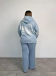 Штаны женские вязаные ART KNIT голубые Vibe, XXL 037865 - изображение 8