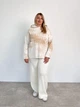 Свитшот женский вязаный ART KNIT молочный Vibe, XL 035874 - изображение 11