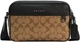Сумка чоловіча/жіноча Coach Graham Crossbody bag в поєднанні беж лого та чорної шкіри - изображение 1