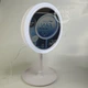 Круглое зеркало для макияжа Beauty Breeze Mirror с LED подсветкой, вентилятором и увеличением 5х, настольное косметическое зеркало с питанием от USB и дополнительным увеличением Белое QYL-969-White - изображение 4