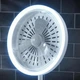 Настольное косметическое зеркало Beauty Breeze Mirror с LED подсветкой, вентилятором и увеличением 5х, круглое зеркало для макияжа с питанием от USB и дополнительным увеличением Белое LY-699-White - изображение 2