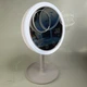 Круглое зеркало для макияжа Beauty Breeze Mirror с LED подсветкой, вентилятором и увеличением 5х, настольное косметическое зеркало с питанием от USB и дополнительным увеличением Белое QYL-969-White - изображение 7