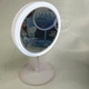 Круглое зеркало для макияжа Beauty Breeze Mirror с LED подсветкой, вентилятором и увеличением 5х, настольное косметическое зеркало с питанием от USB и дополнительным увеличением Белое QYL-969-White - изображение 10