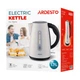 Електрочайник Ardesto 1.7л, Strix, метал, білий - зображення 9