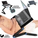 Столик подставка для ноутбука складной Laptop Table Multifunctional Laptop Table T8 регулируемый стол трансформер с охлаждением - изображение 1