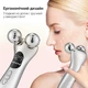 Массажер для лица и шеи микротоковый роликовый микротоки с функцией EMS с эффектом лифтинга и омоложения кожи - изображение 6