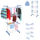 Сушарка для білизни Garment rack with wheels № K12-120 Блакитний (509) - зображення 4