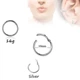Кільце сегментне для пірсингу 10х1.0мм Mr.Piercing Сталь 316L - изображение 1
