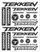 Стікерпак подвійний комплект наклейок TEKKEN Чорний Матовий - изображение 1