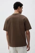 Футболка H&M Loose Fit XS коричневий 0608945130 - изображение 3