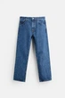 Джинси прямі до щиколотки Zara Straight Fit 31 синій 0840/311/400 - изображение 7