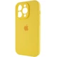 Чохол Silicone Premium case з захистом камери для iPhone 16 Pro Max Full Camera Protective yellow 2373 - зображення 3
